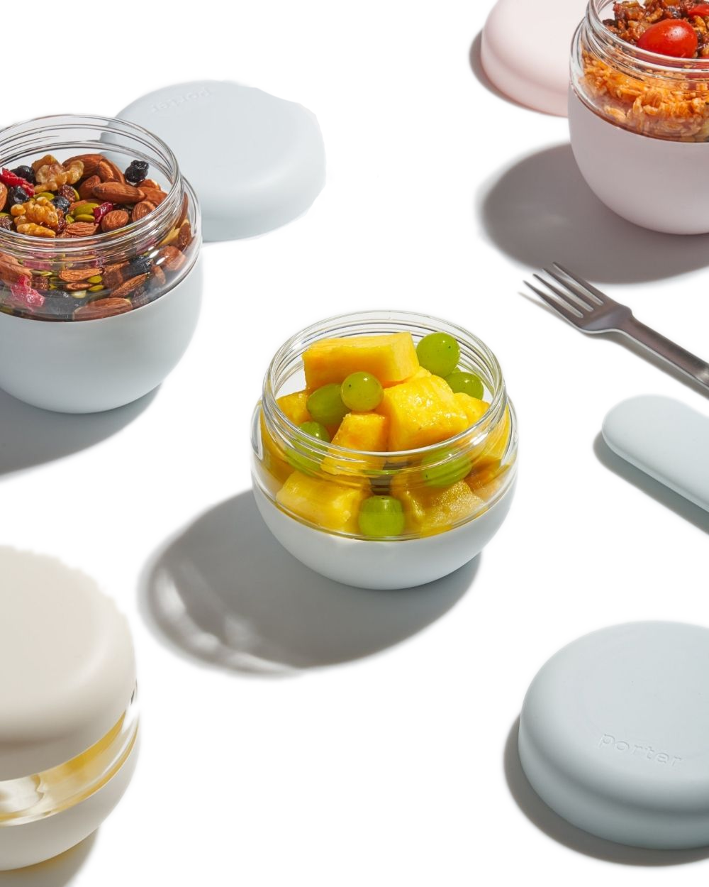 Seal Tight Bowl - Glass - Blush - by Famigift