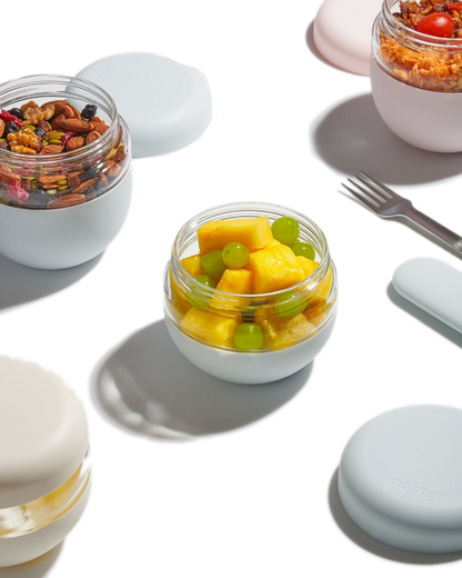 Seal Tight Bowl - Glass - Blush - by Famigift