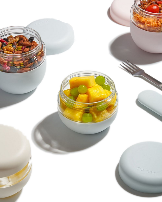 Seal Tight Bowl - Glass - Blush - by Famigift