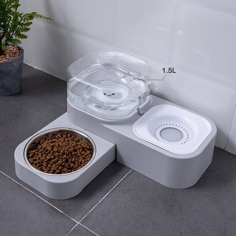 6 Style Pet Cat Bowl Automatic Feeder for Dogs and Cats Water Fountain Indoor Kitten Drinking Waterer 1.5L - by Famigift