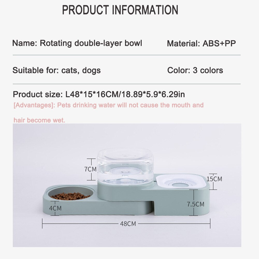 6 Style Pet Cat Bowl Automatic Feeder for Dogs and Cats Water Fountain Indoor Kitten Drinking Waterer 1.5L - by Famigift