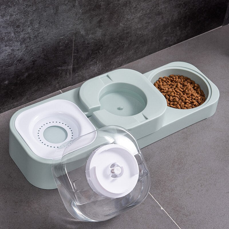 6 Style Pet Cat Bowl Automatic Feeder for Dogs and Cats Water Fountain Indoor Kitten Drinking Waterer 1.5L - grey - by Famigift