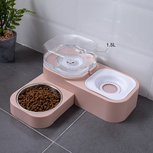 6 Style Pet Cat Bowl Automatic Feeder for Dogs and Cats Water Fountain Indoor Kitten Drinking Waterer 1.5L - by Famigift