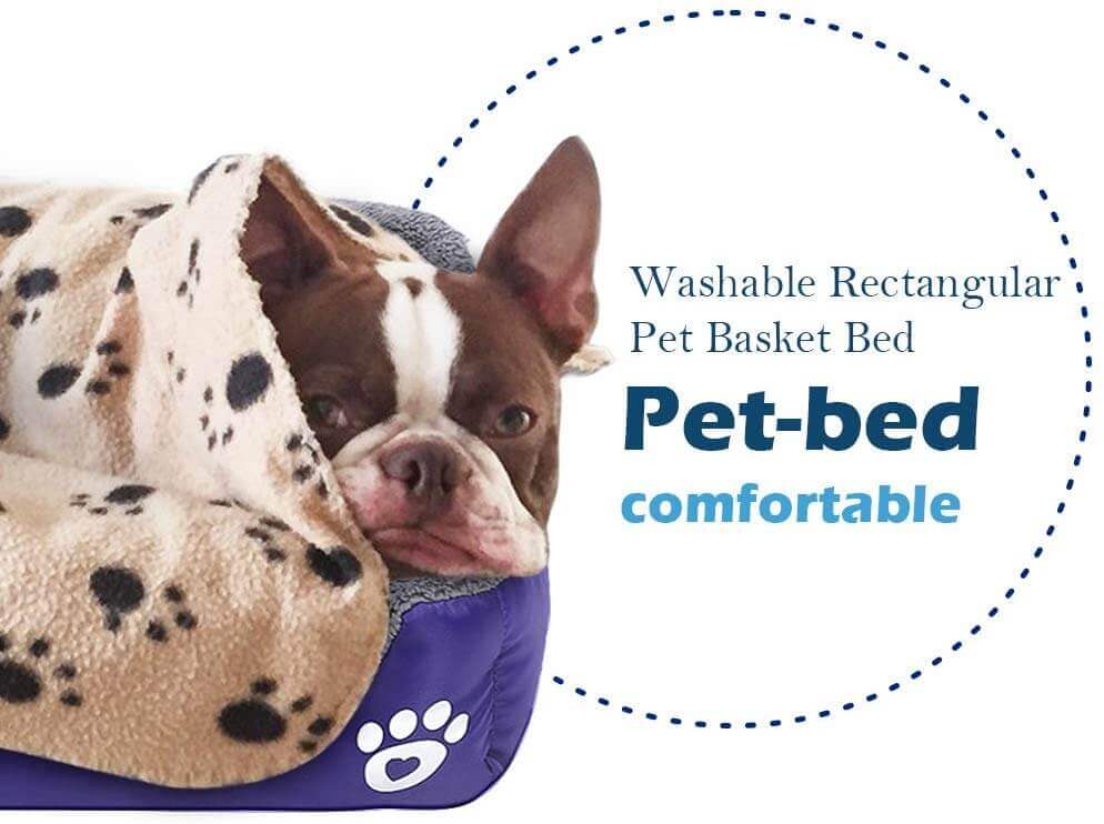 Petcare Soft Fleece Dogs Bed - Pink - by Famigift