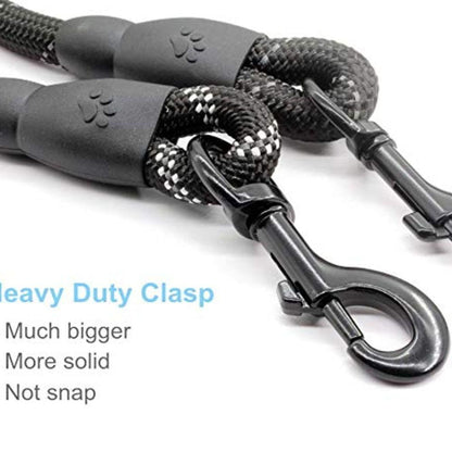 5ft Strong Dog Leash with Comfortable Padded Handle and Reflective Threads for Medium and Large Dogs - Pink - by Famigift