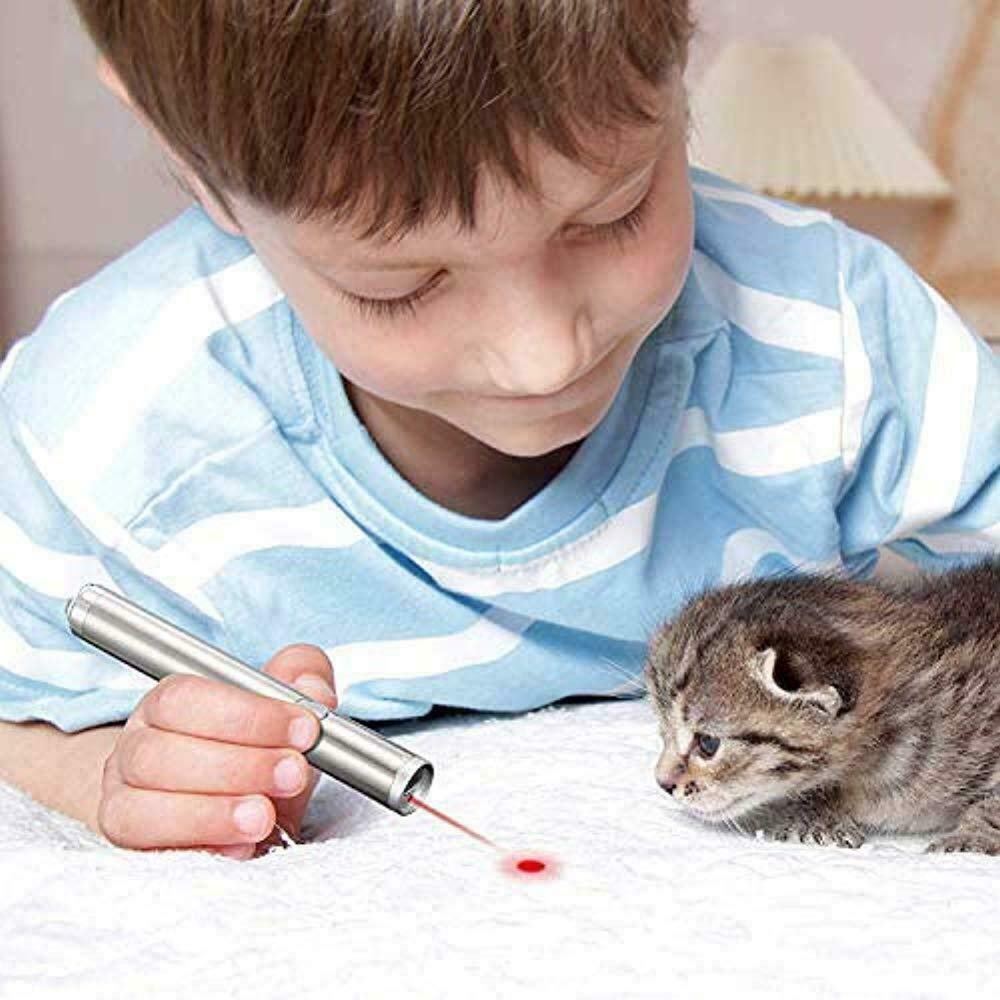 Rechargeable Cat Laser Pointer 3 in 1 Cat Toy Red Laser Pointer - 3 x Rechargeable Laser Pointer - by Famigift