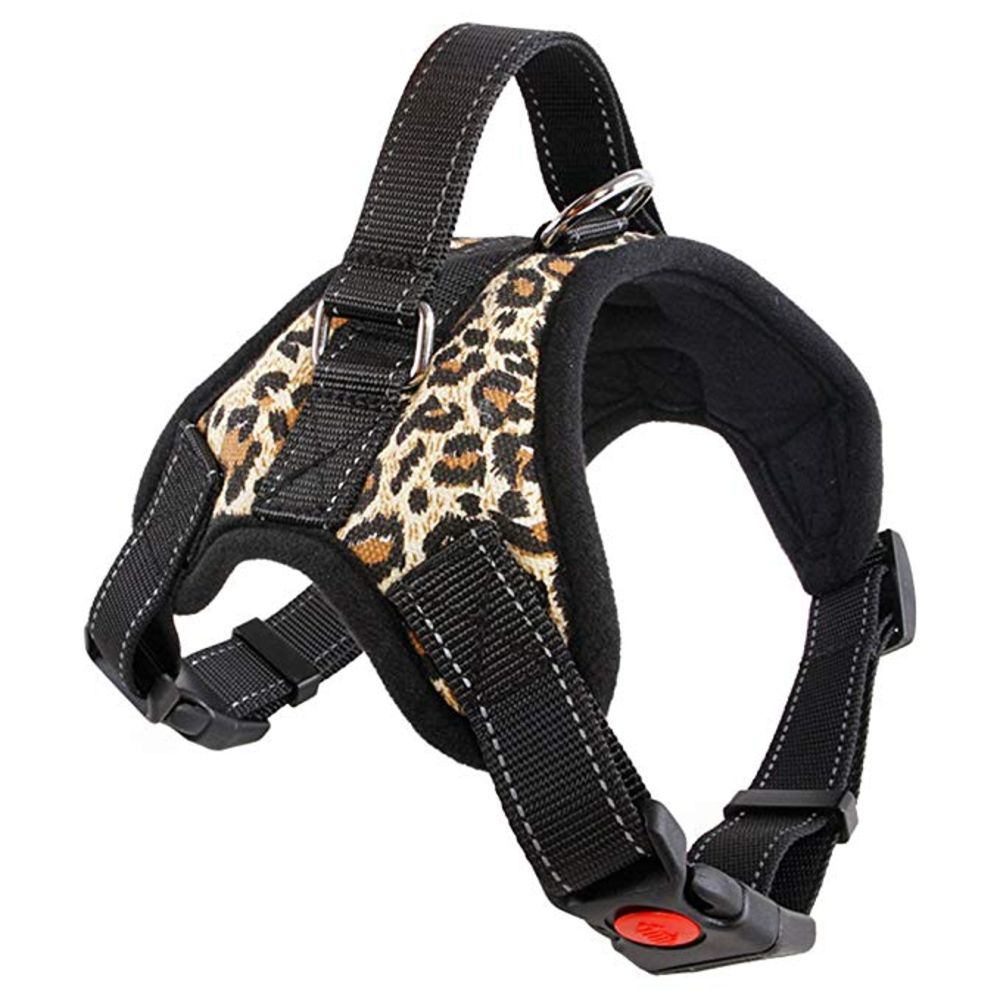 Dog Harness No-Pull Adjustable Outdoor Reflective Pet Vest Easy Control for Small Medium Large Dogs - S - by Famigift