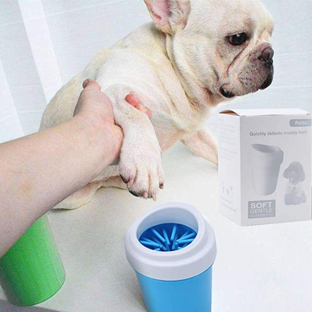 Pet Paw Cleaner Washer Cup With Soft Bristles - S - by Famigift