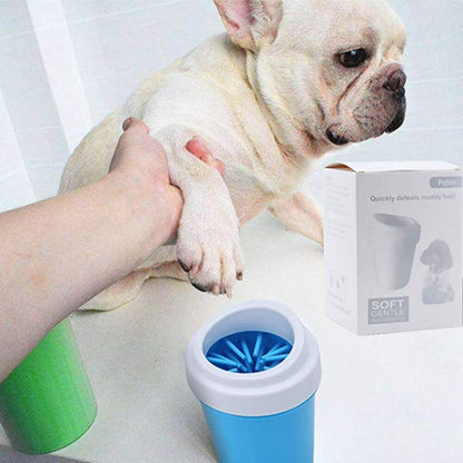 Pet Paw Cleaner Washer Cup With Soft Bristles - S - by Famigift