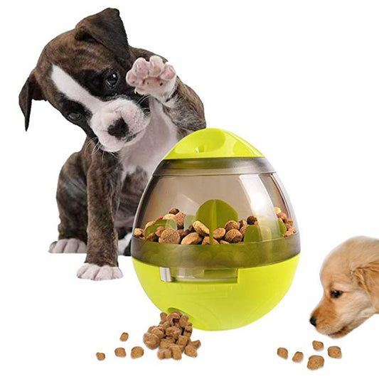 IQ Treat Ball Toy Dogs Feeding - Yellow - by Famigift