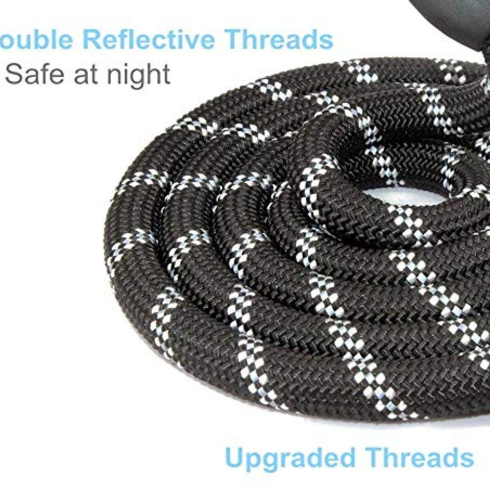 5ft Strong Dog Leash with Comfortable Padded Handle and Reflective Threads for Medium and Large Dogs - Red - by Famigift