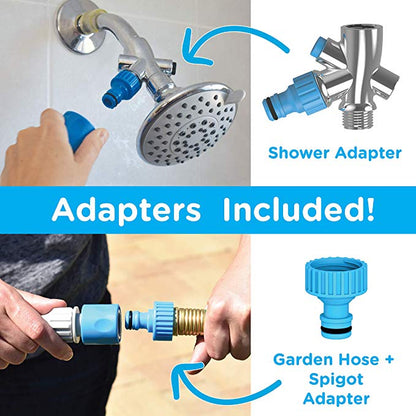 Pet Grooming Shower Sprayer & Scrubber Bathing Tool Compatible with Bath Tub & Outdoor Garden Hose - by Famigift