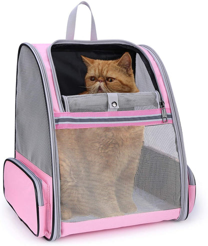 Breathable mesh pet backpack, airline approved - by Famigift