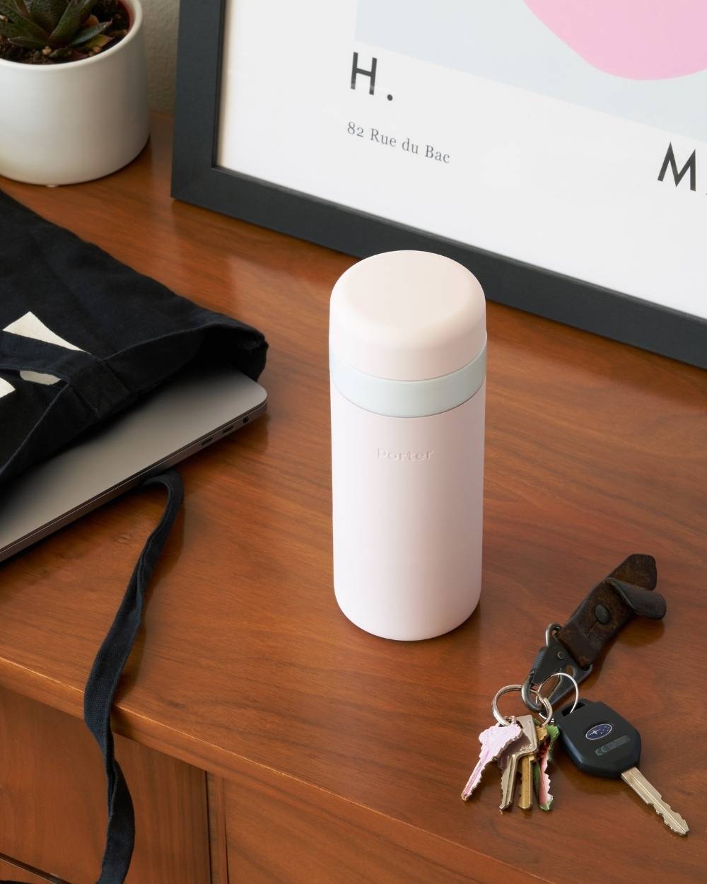 Insulated Ceramic Wide Mouth Bottle - by Famigift