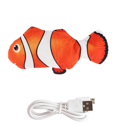 Floppy fish cat toys Rechargeable Electric pet toy - by Famigift