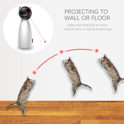 Automatic Cat Toys Interactive Smart Teasing Pet LED Laser - by Famigift