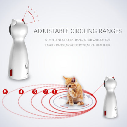 Automatic Cat Toys Interactive Smart Teasing Pet LED Laser - by Famigift