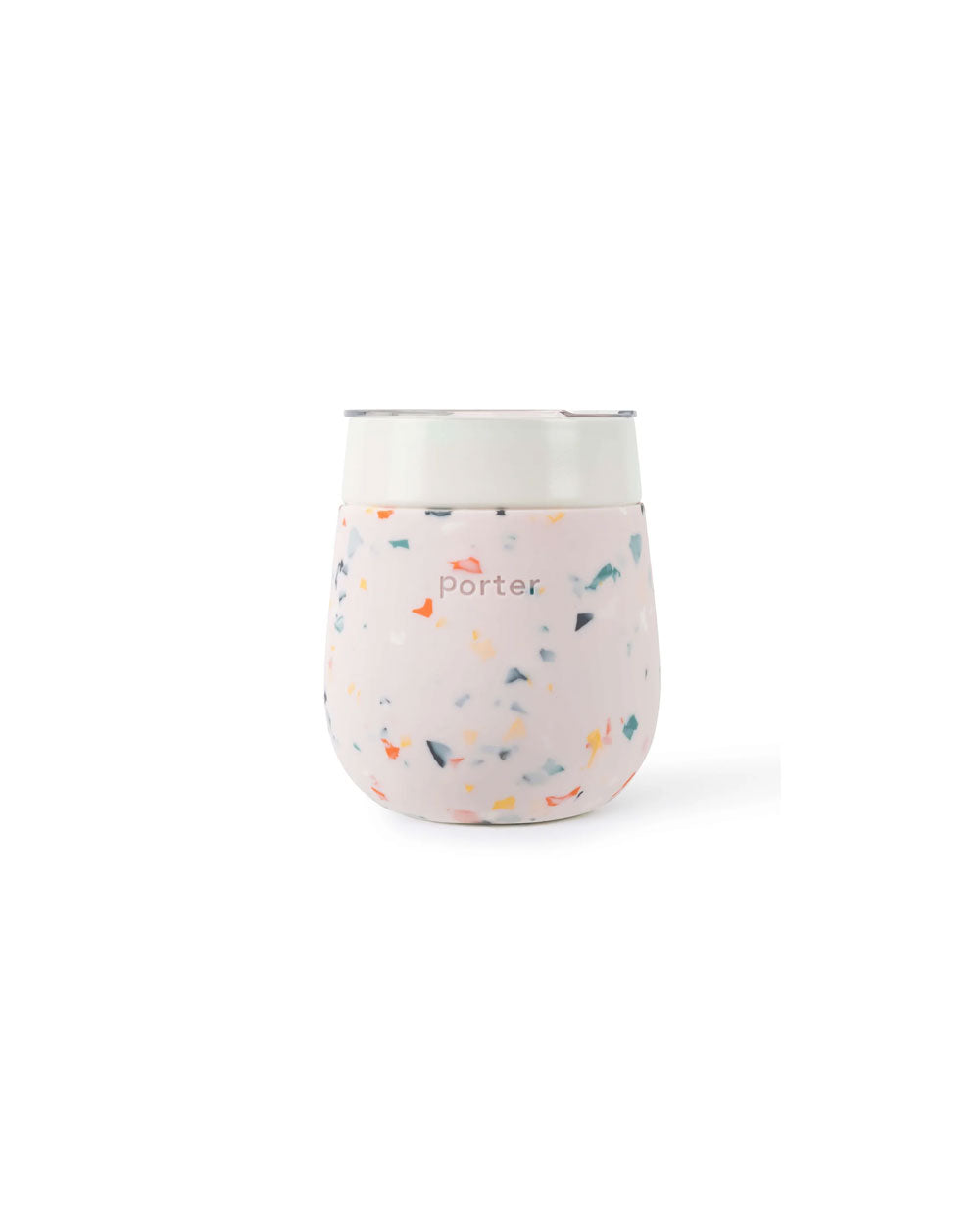 Portable Ceramic Insulated Wine Glass - Charcoal - by Famigift