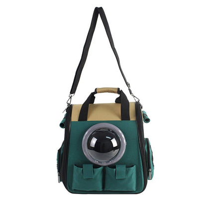 Cat canvas carrier puppy dog travel backpacks - Pink Pet Bag - by Famigift