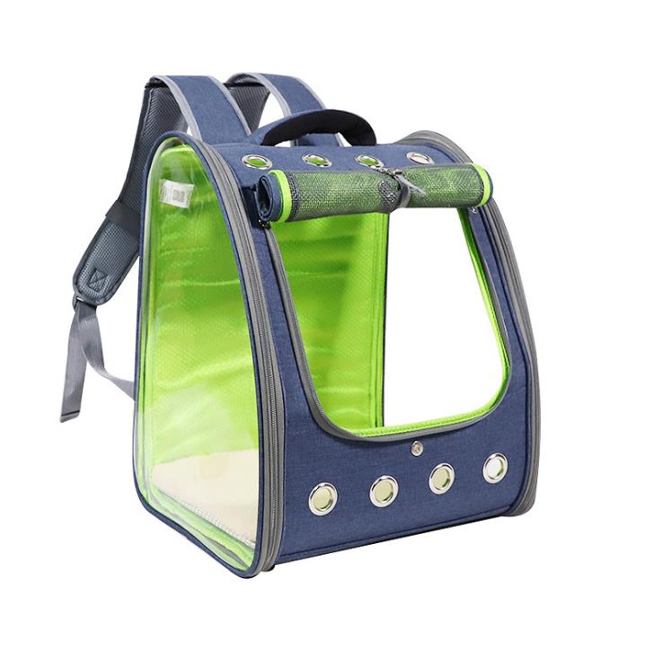 Cat carrier bag transparent pvc large capacity double shoulder backpack - by Famigift