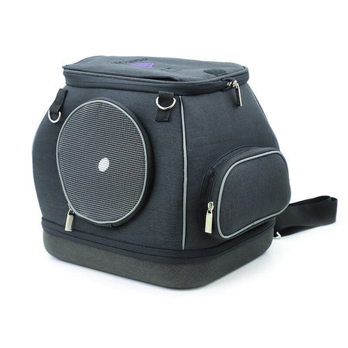 Cat carrier small pet portable cage cationic linen eva material breathable - by Famigift