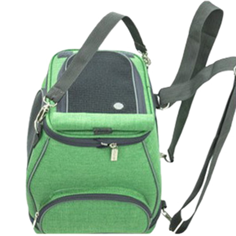 Cat carrier small pet portable cage cationic linen eva material breathable - by Famigift