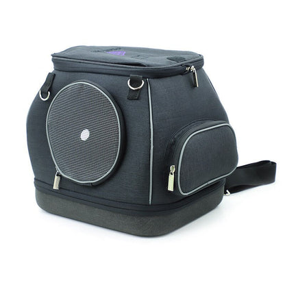 Cat carrier small pet portable cage cationic linen eva material breathable - by Famigift