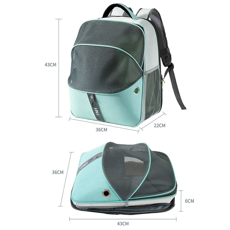 Cat carrying backpack breathable bags - by Famigift