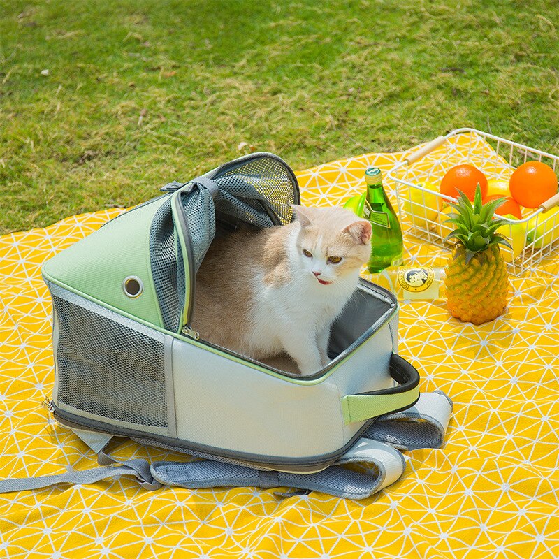 Cat carrying backpack breathable bags - by Famigift