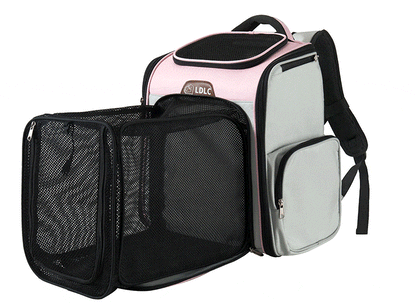 Pet expandable backpack small animals carrier bags breathable - by Famigift