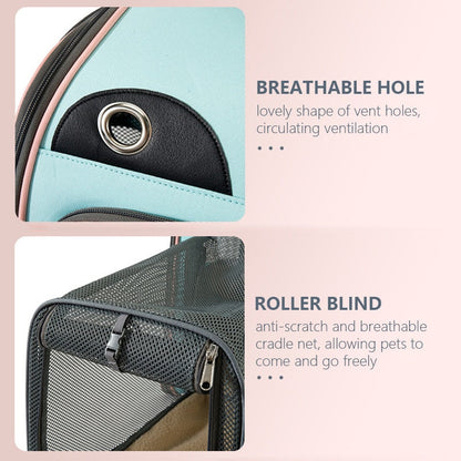 Pet expandable backpack small animals carrier bags breathable - by Famigift