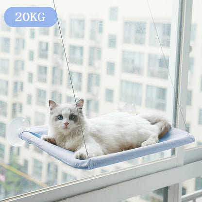 Cat Resting Seat Perch Window Hammock Pet Hanging Sleeping Beds Mount - Blue - by Famigift