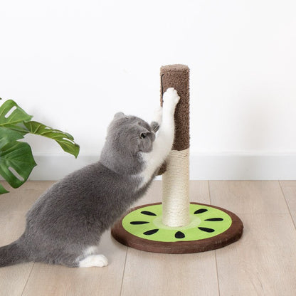 Cat scratcher cat climbing tree sisal scratching post - A green leaf - by Famigift