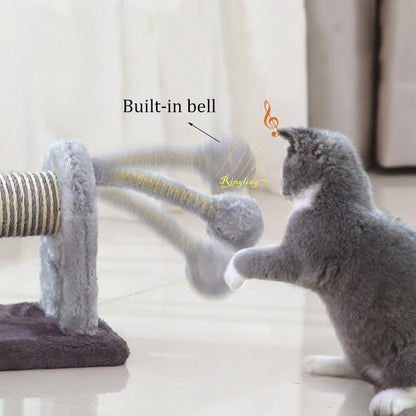 Cat tree cat tower with natural sisal scratching post - Lion - by Famigift