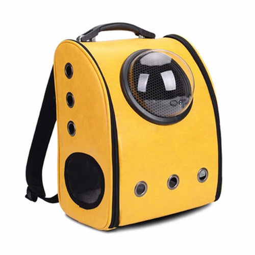 Cat window carrying breathable travel bubble astronaut pet space capsule - Pink - by Famigift