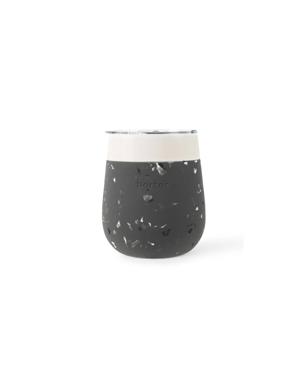 Portable Ceramic Insulated Wine Glass - Cream - by Famigift