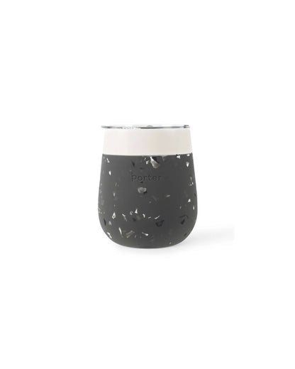 Portable Ceramic Insulated Wine Glass - Cream - by Famigift