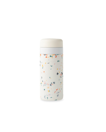 Insulated Ceramic Wide Mouth Bottle - Terrazzo Blush - by Famigift