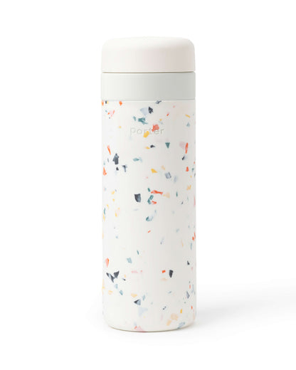 Insulated Ceramic Wide Mouth Bottle - Terrazzo Blush - by Famigift