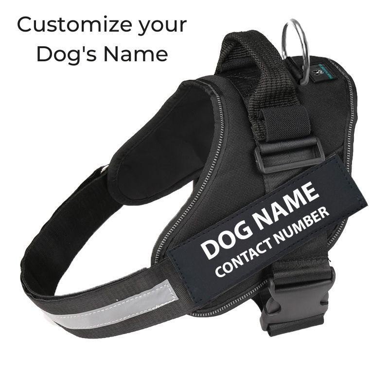 Reflective No-Pull Dog Harness - Black - by Famigift