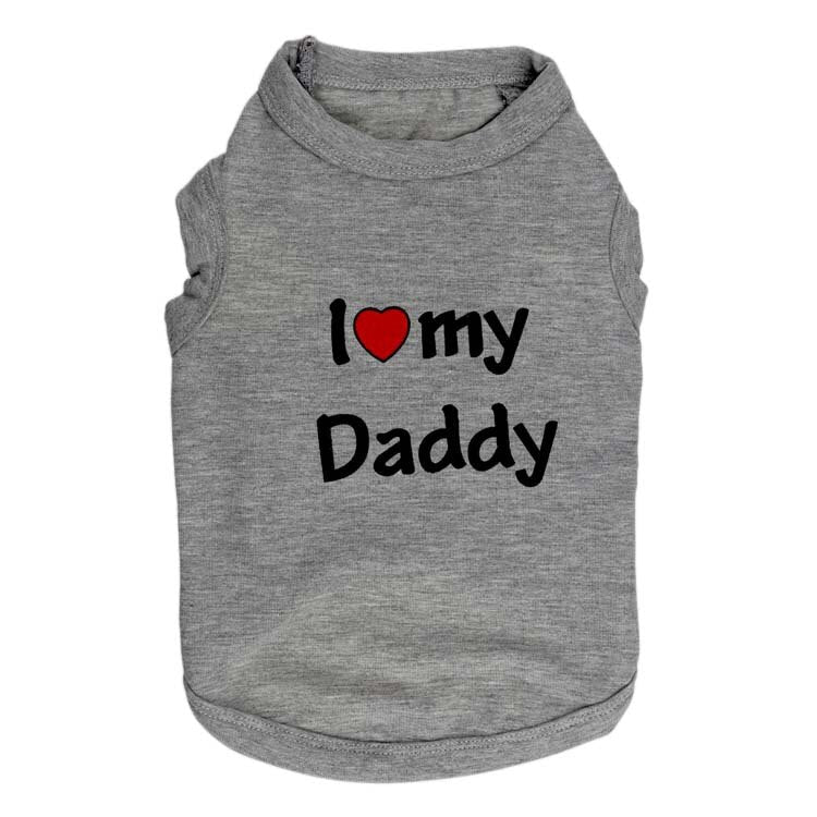 Cute Cat Clothes Spring Summer Pet Clothing for Cat Fashion Pet Jacket Printed Vest Costume - Grey Mommy - by Famigift
