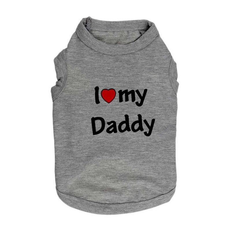 Cute Cat Clothes Spring Summer Pet Clothing for Cat Fashion Pet Jacket Printed Vest Costume - Black Mommy - by Famigift