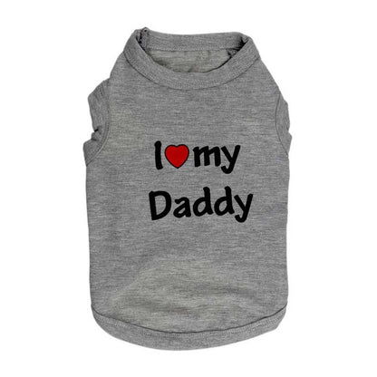 Cute Cat Clothes Spring Summer Pet Clothing for Cat Fashion Pet Jacket Printed Vest Costume - Black Mommy - by Famigift