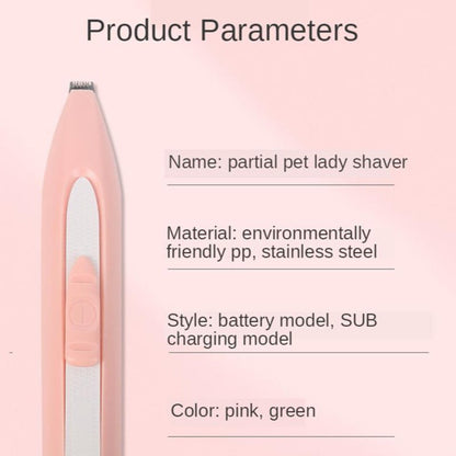 Pet Dog Hair Clipper Dogs Foot Hairs Trimmer Grooming Electrical Hair Clipper - by Famigift