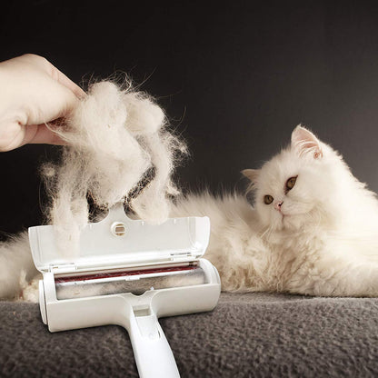 Pet Hair Removel Roller Remover Cleaning Brush Fur Removing Dog Cat Animals Hair Brush - by Famigift