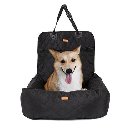 Dog car seat bed travel for indoor/car use pet car carrier bed cover removable - by Famigift