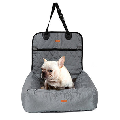 Dog car seat bed travel for indoor/car use pet car carrier bed cover removable - by Famigift