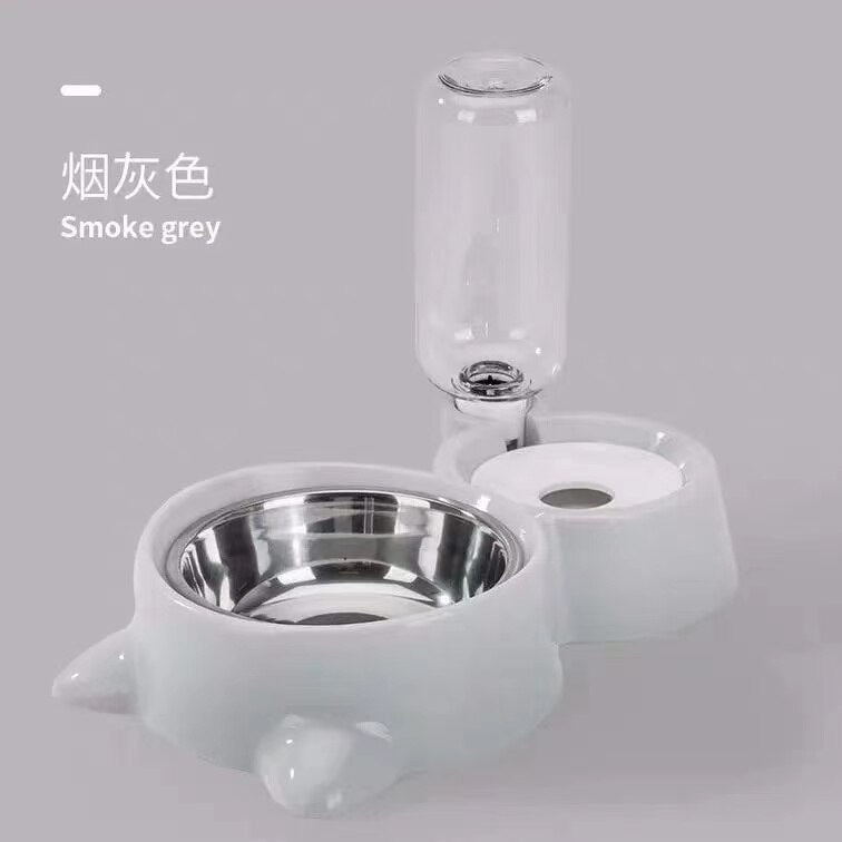 Dog Cat Bowls Water and Food Bowl Set with Detachable Stainless Steel Bowl - by Famigift