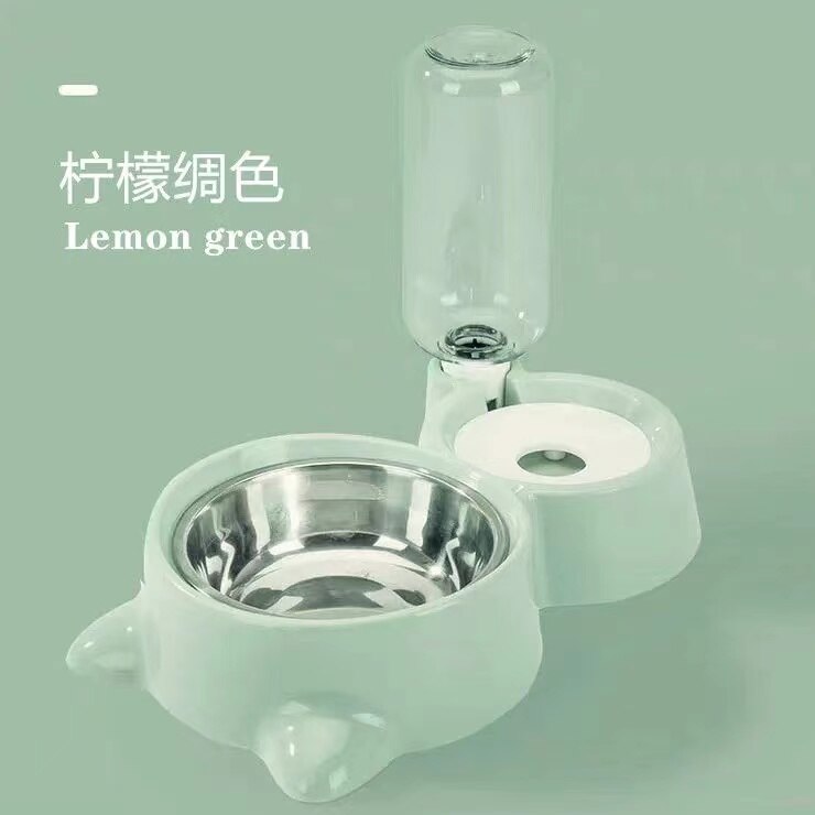 Dog Cat Bowls Water and Food Bowl Set with Detachable Stainless Steel Bowl - by Famigift
