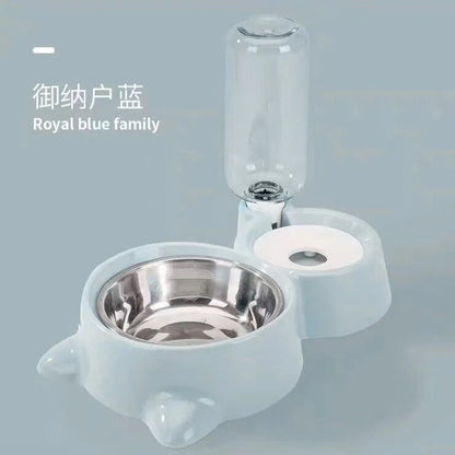 Dog Cat Bowls Water and Food Bowl Set with Detachable Stainless Steel Bowl - by Famigift